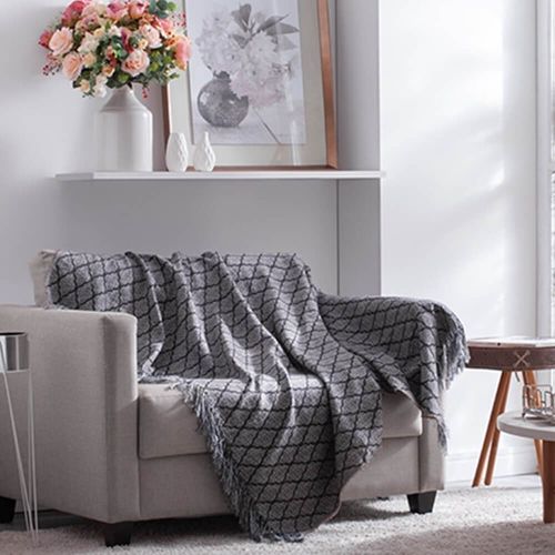 Manta para Sofá Jacquard CasaBlanca 1,40m x 2,10m - Adomes
