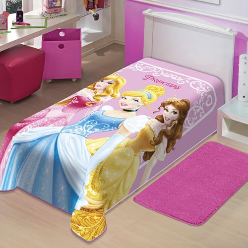 Cobertor / Manta Princesas Raschel Plus - Jolitex