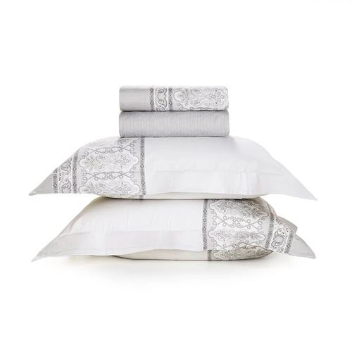 Jogo de Cama King 270 fios Estampado - Karsten