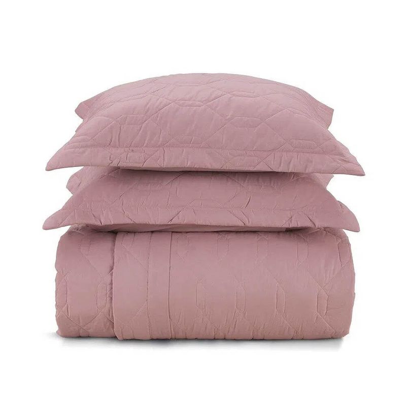 Kit-Colcha-Cobre-Leito-Solteiro-180-Fios-em-Algodao-Karsten-Liss-Rosa
