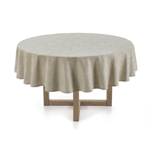 Toalha de Mesa 6 lugares Easy Wash Redonda Sienna - Karsten