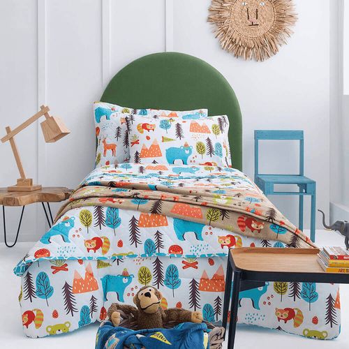 Kit Colcha / Cobre leito Infantil Masculino Estampado - Andreza