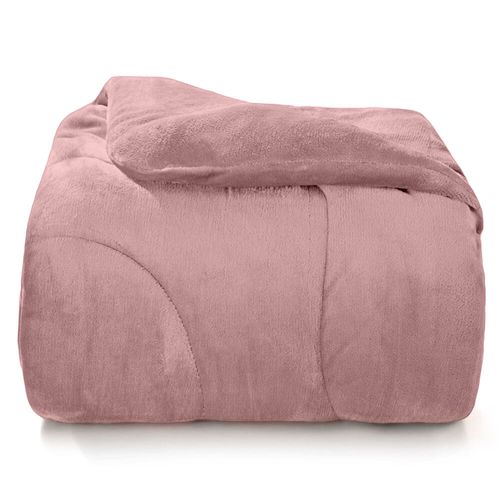 Edredom Casal Plush Inove Liso - Hedrons