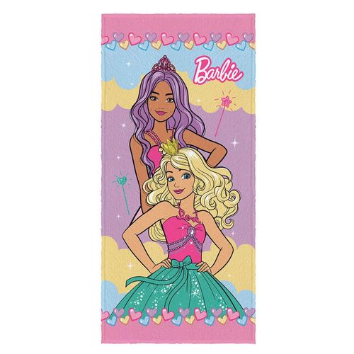 Toalha de Banho Infantil Aveludada Barbie - Lepper