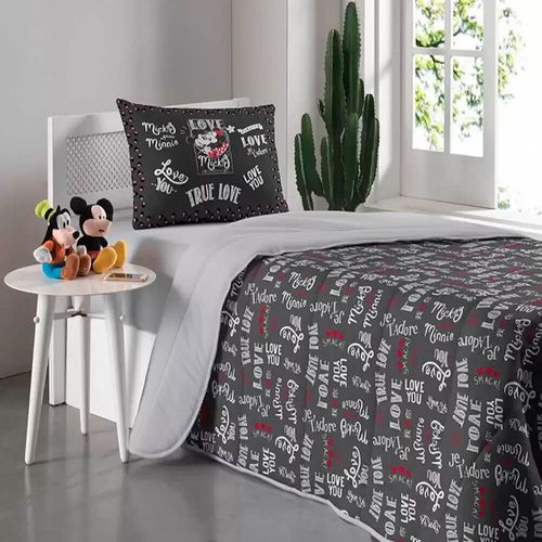 Edredom Infantil Solteiro Disney Mickey - Portallar