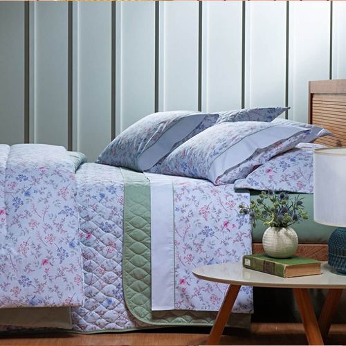 Jogo de Cama Casal 180 fios Estampado - Andreza