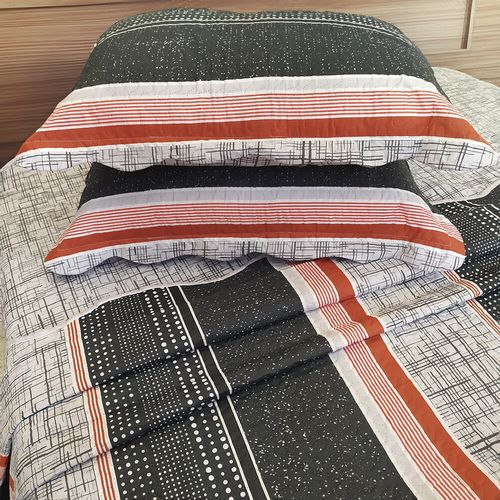 Kit Colcha / Cobre leito Casal Dyuri Estampado - Jolitex
