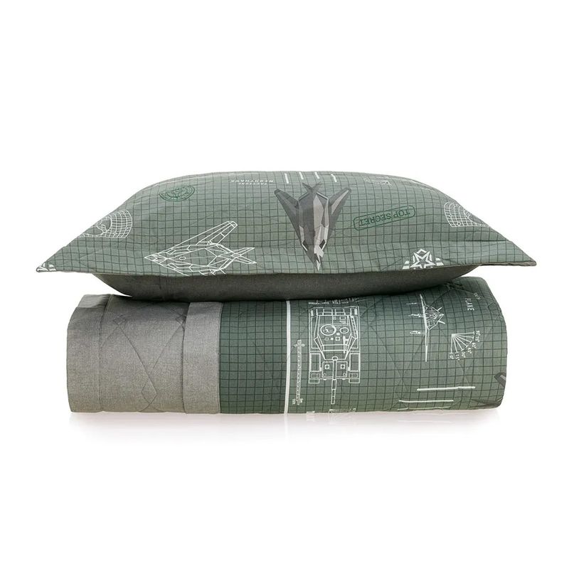 Kit-Colcha--Cobre-Leito-Infantil-Masculino-180-fios---Karsten-Militar-2