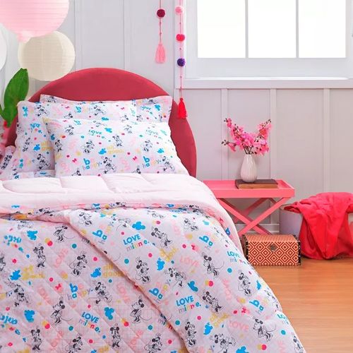 Edredom Infantil Minnie Dupla Face - Andreza