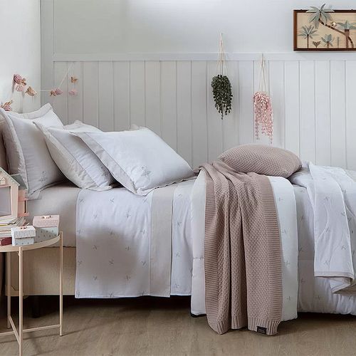 Jogo de Cama Infantil Solteiro King Feminino 300 fios Satinee - Kacyumara