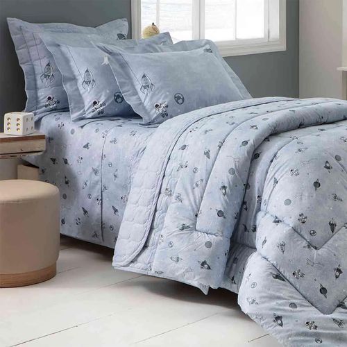 Kit Cobre leito Infantil Sleep Vida Bela Masculino - Kacyumara