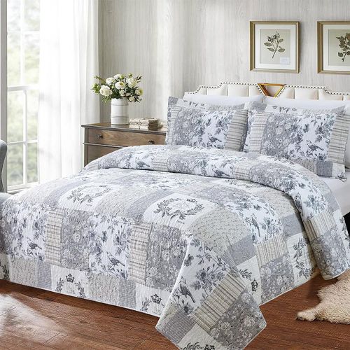 Kit Colcha / Cobre leito Queen Ultrassonic Estampado - Sultan