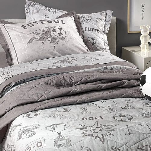 Kit Colcha / Cobre leito Tamanho Casal Masculino 200 fios - Karsten