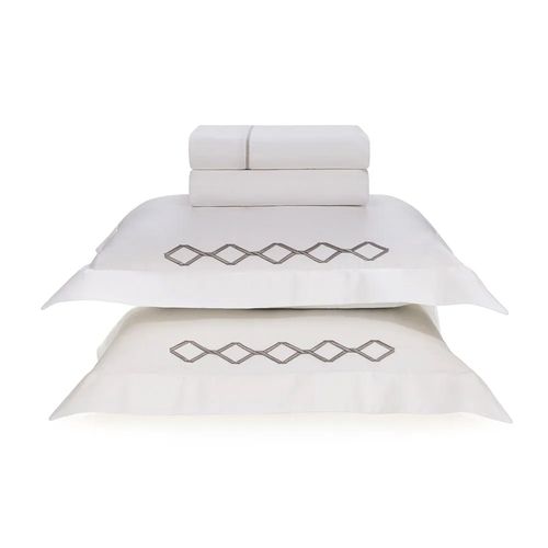 Jogo de Cama King 300 fios Bordado Franco - Karsten