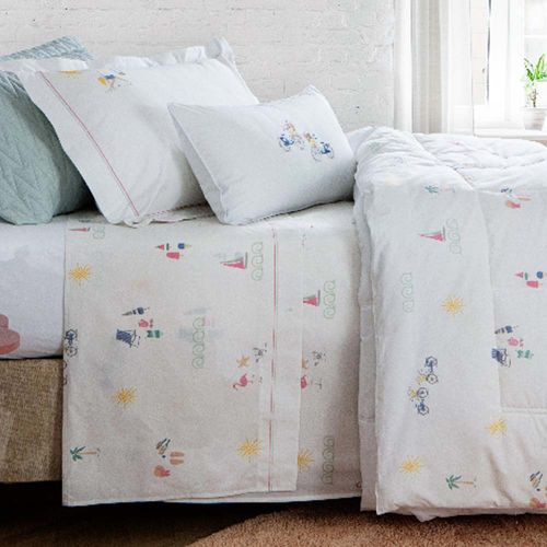 Jogo de Cama Solteiro King 200 Fios Infantil - Naturalle