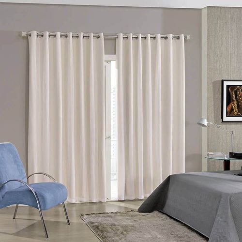 Cortina para Sala / Quarto Duplex Lisa 4,2 x 2,3 - Bella Janela